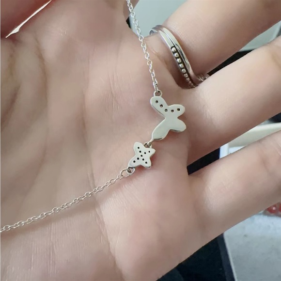 Pandora Silver Heart and Butterfly Necklace - Picture 6 of 10